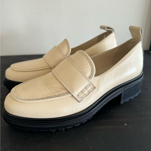 Aeyde Ruth Leather Cream Loafers 38 - Picture 9 of 10